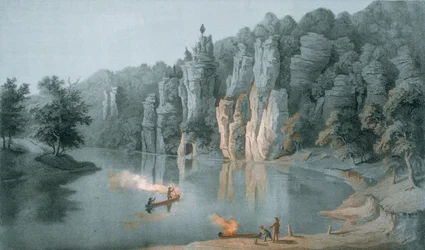 Bullard Rock sul New River, vicino a White Sulphur Springs, Contea di Giles, 1858